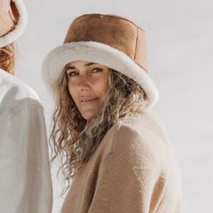 UGG Women's Brown and Cream Hat